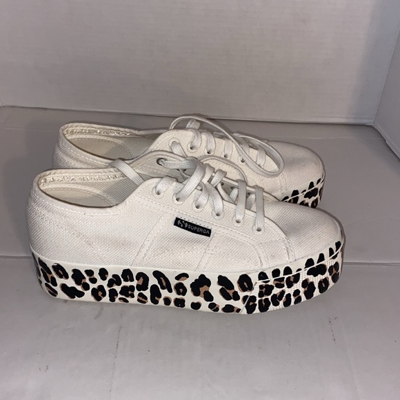 SUPERGA -2790, Foxing Print, Women’s Platform Sneakers, Size 7.5 - Picture 3 of 12